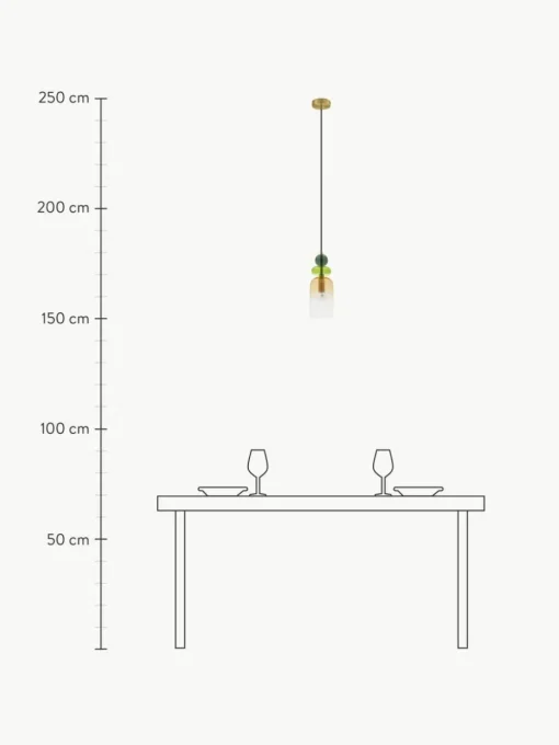 Kleine Pendelleuchte Murano