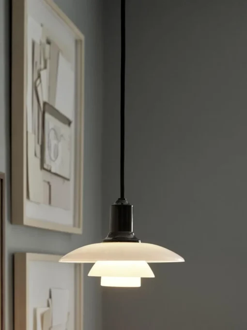 Kleine Pendelleuchte PH 2/1, mundgeblasen