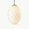 Kleine Pendelleuchte Twist, mundgeblasen