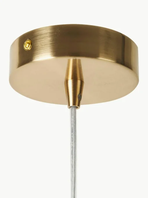 Kleine Pendelleuchte Vario aus satiniertem Glas