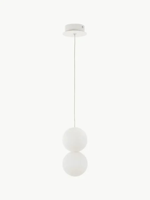 Kleine Pendelleuchte Zero aus Glas und Beton