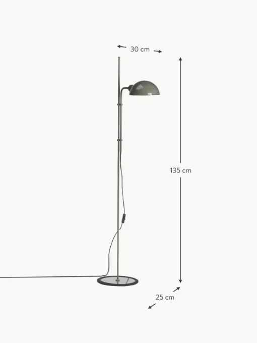 Kleine Stehlampe Funiculí mit verstellbarem Lampenschirm