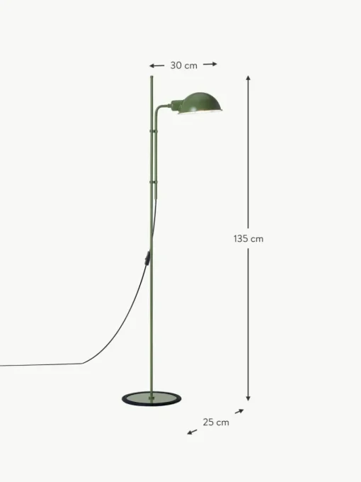 Kleine Stehlampe Funiculí mit verstellbarem Lampenschirm