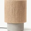 Kleine Tischlampe Galea aus Jute