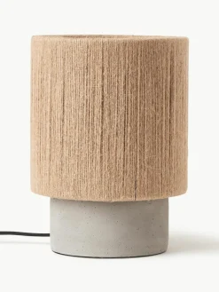 Kleine Tischlampe Galea aus Jute