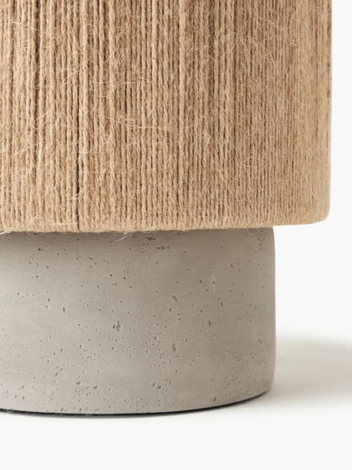 Kleine Tischlampe Galea aus Jute