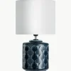Kleine Tischlampe Glowing Midnight aus Keramik