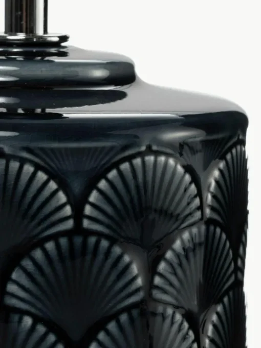 Kleine Tischlampe Glowing Midnight aus Keramik