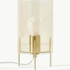 Kleine Tischlampe Laurel aus farbigem Glas