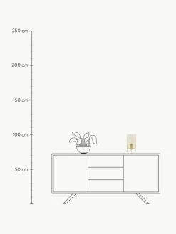 Kleine Tischlampe Laurel aus farbigem Glas