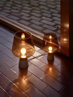 Kleine Tischlampe Leimu, mundgeblasen