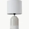 Kleine Tischlampe Sandy Glow aus Keramik