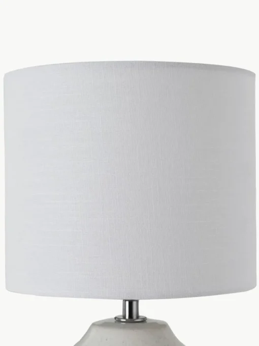 Kleine Tischlampe Sandy Glow aus Keramik