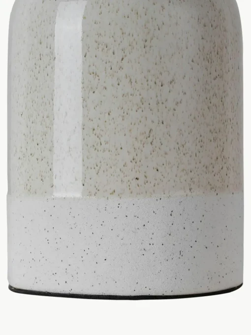 Kleine Tischlampe Sandy Glow aus Keramik
