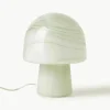 Kleine Tischlampe Talia in Marmor-Optik