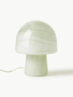 Kleine Tischlampe Talia in Marmor-Optik