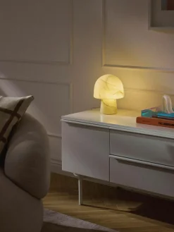 Kleine Tischlampe Talia in Marmor-Optik