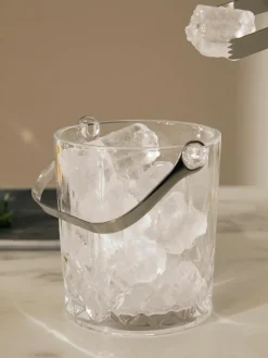 Kleiner Eiseimer Harvey mit Eiszange und Kristallrelief