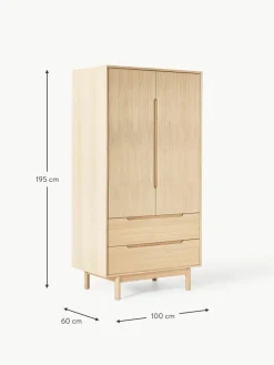 Kleiner Kleiderschrank Cassy, 2-türig
