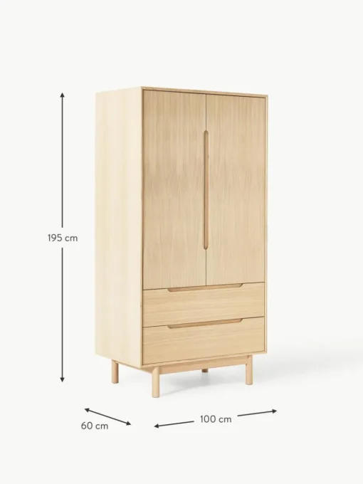 Kleiner Kleiderschrank Cassy, 2-türig