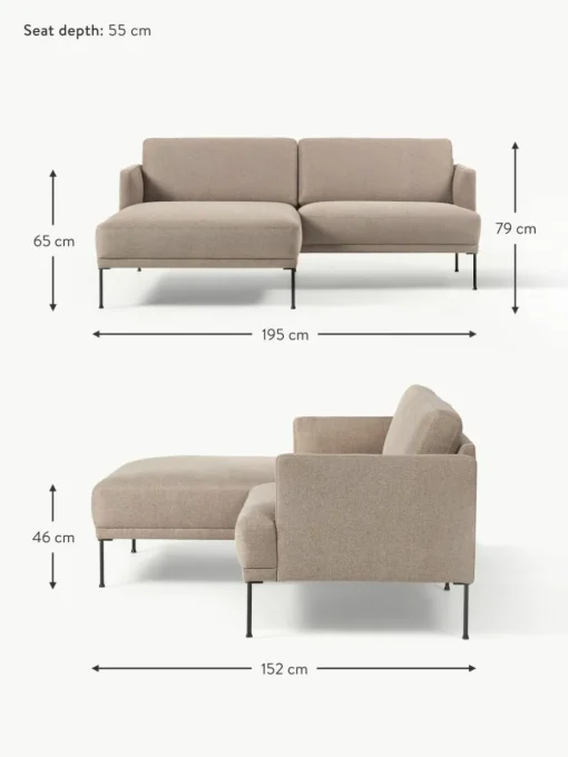 Kleines Ecksofa Fluente