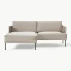 Kleines Samt-Ecksofa Fluente