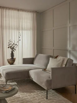 Kleines Samt-Ecksofa Fluente