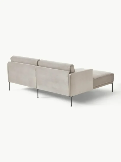 Kleines Samt-Ecksofa Fluente