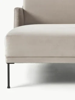 Kleines Samt-Ecksofa Fluente