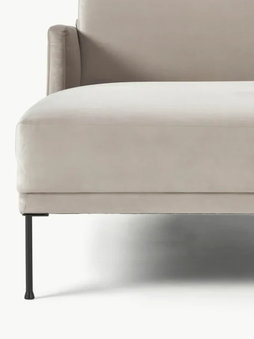 Kleines Samt-Ecksofa Fluente
