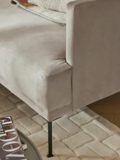 Kleines Samt-Ecksofa Fluente