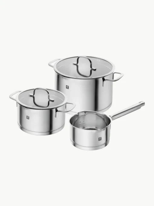 Kochtöpfe TrueFlow aus Edelstahl, 3er-Set