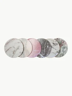 Kork-Untersetzer Cara in Marmor-Optik, 6er-Set