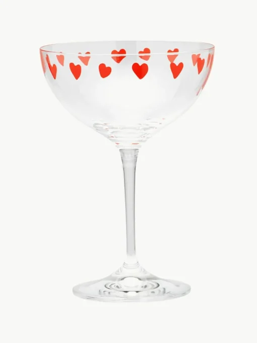 Kristall-Champagnerschalen Classic Love, 2 Stück