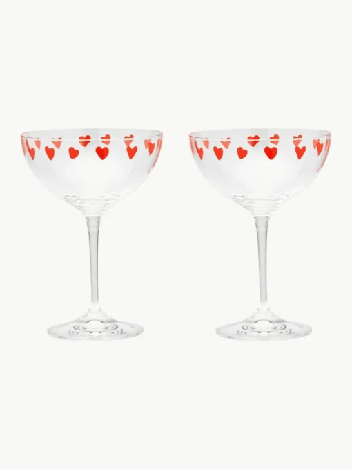 Kristall-Champagnerschalen Classic Love, 2 Stück