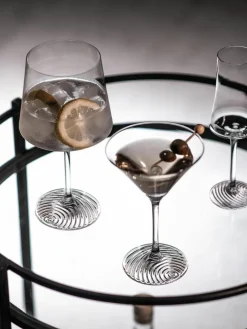 Kristall-Cocktailgläser Echo, 4 Stück