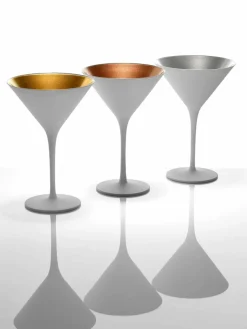 Kristall-Cocktailgläser Elements, 6 Stück