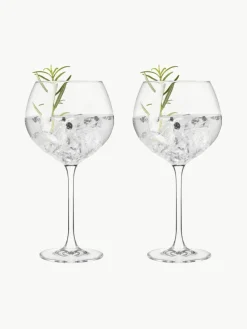 Kristall-Gingläser Gin, 2 Stück