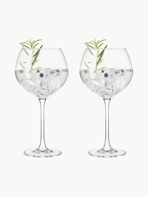 Kristall-Gingläser Gin, 2 Stück