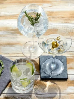 Kristall-Gingläser Gin, 2 Stück