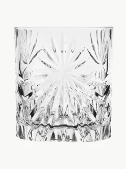 Kristall-Gläser Bichiera mit Relief, 4er-Set