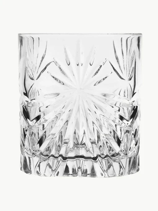 Kristall-Gläser Bichiera mit Relief, 4er-Set
