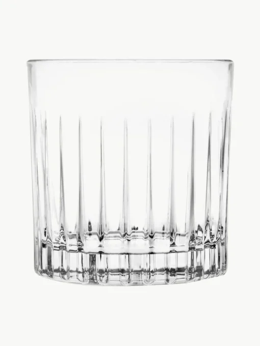 Kristall-Gläser Bichiera mit Relief, 4er-Set
