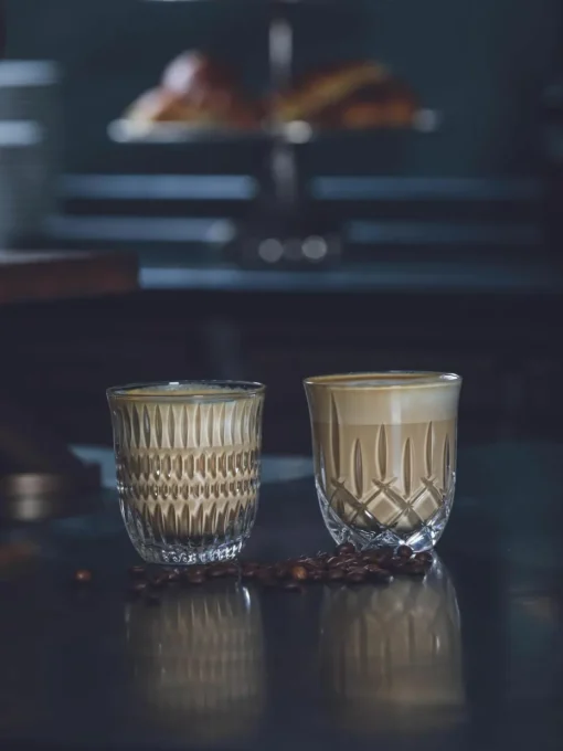 Kristall-Kaffeebecher Noblesse, 2 Stück