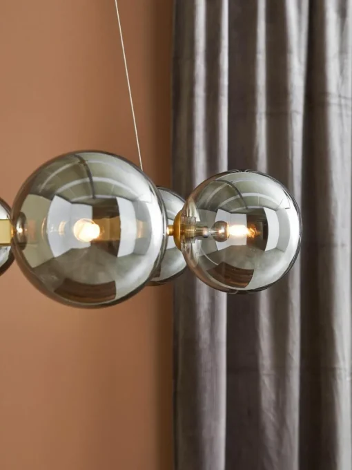 Kronleuchter Circle aus Spiegelglas