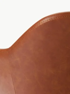 Kunstleder-Armlehnstuhl Fiji mit schmaler Sitzschale