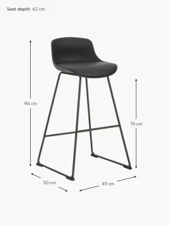 Kunstleder-Barstühle Tina, 2 Stück