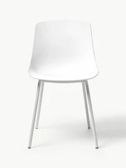 Kunststoffstühle Dave mit Metallbeinen, 2 Stück