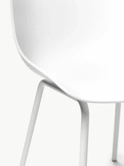 Kunststoffstühle Dave mit Metallbeinen, 2 Stück