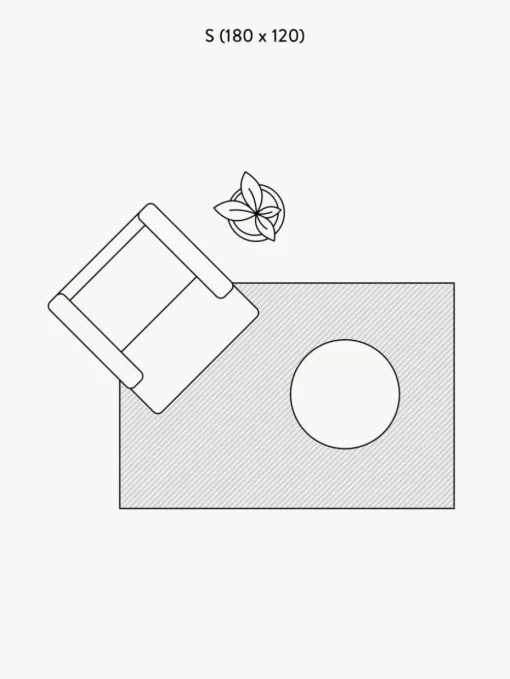 Kurzflor-Teppich Alisha